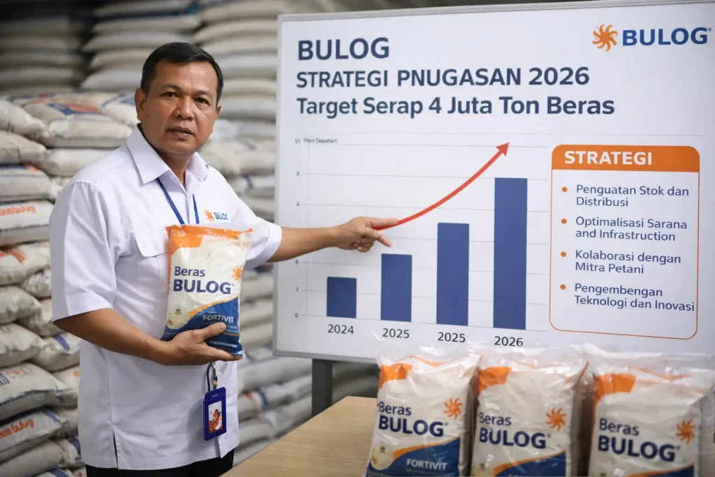 Bulog Siapkan Strategi Penugasan Lebih Besar 2026, Target Serap 4 Juta Ton Beras