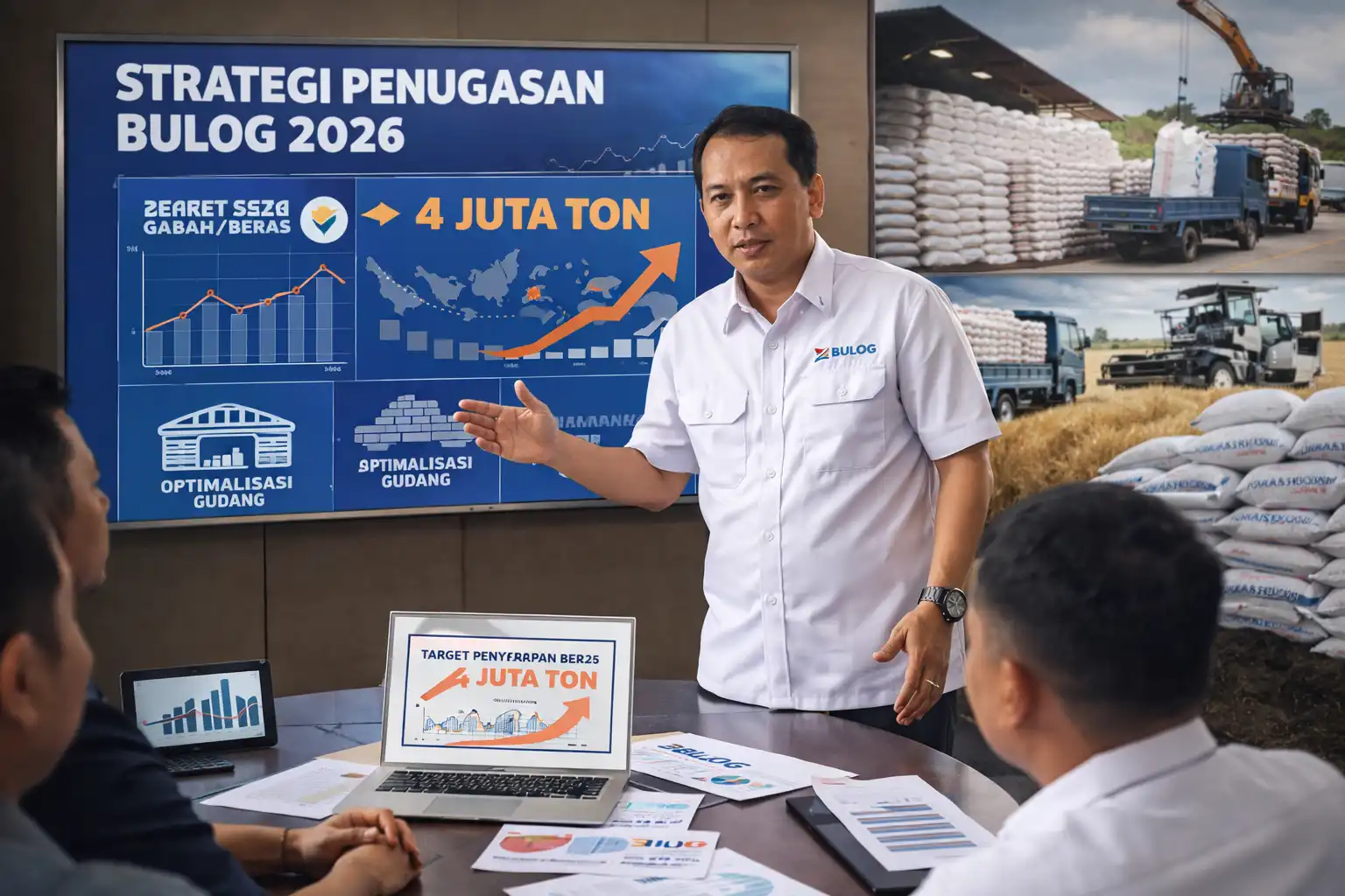 Read more about the article Bulog Siapkan Strategi Penugasan Lebih Besar 2026, Target Serap 4 Juta Ton Beras