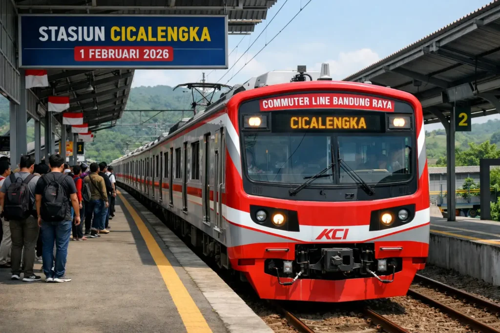 Commuter Line Bandung Raya Diperpanjang ke Cicalengka Mulai 1 Februari 2026