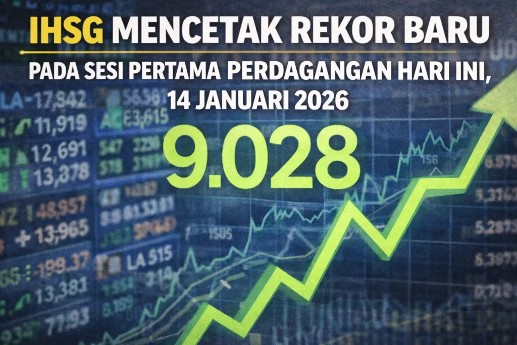 IHSG Mencetak Rekor Baru di 9.028 pada Sesi Pertama Perdagangan Hari Pada Ini