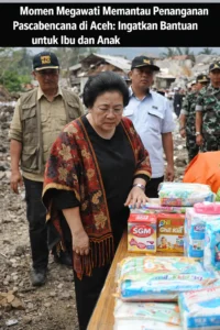 Read more about the article Momen Megawati Memantau Penanganan Pascabencana di Aceh: Ingatkan Bantuan untuk Ibu dan Anak