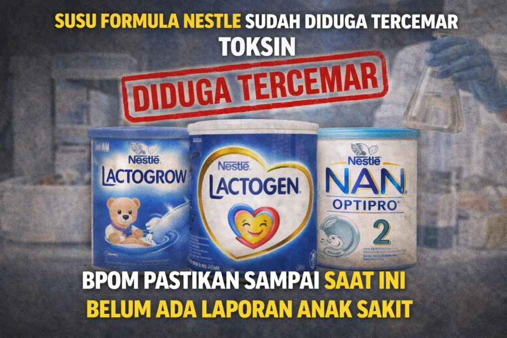 Susu Formula Nestle Sudah Diduga Tercemar Toksin, BPOM Pastikan Sampai Saat Ini Belum Ada Laporan Anak Sakit