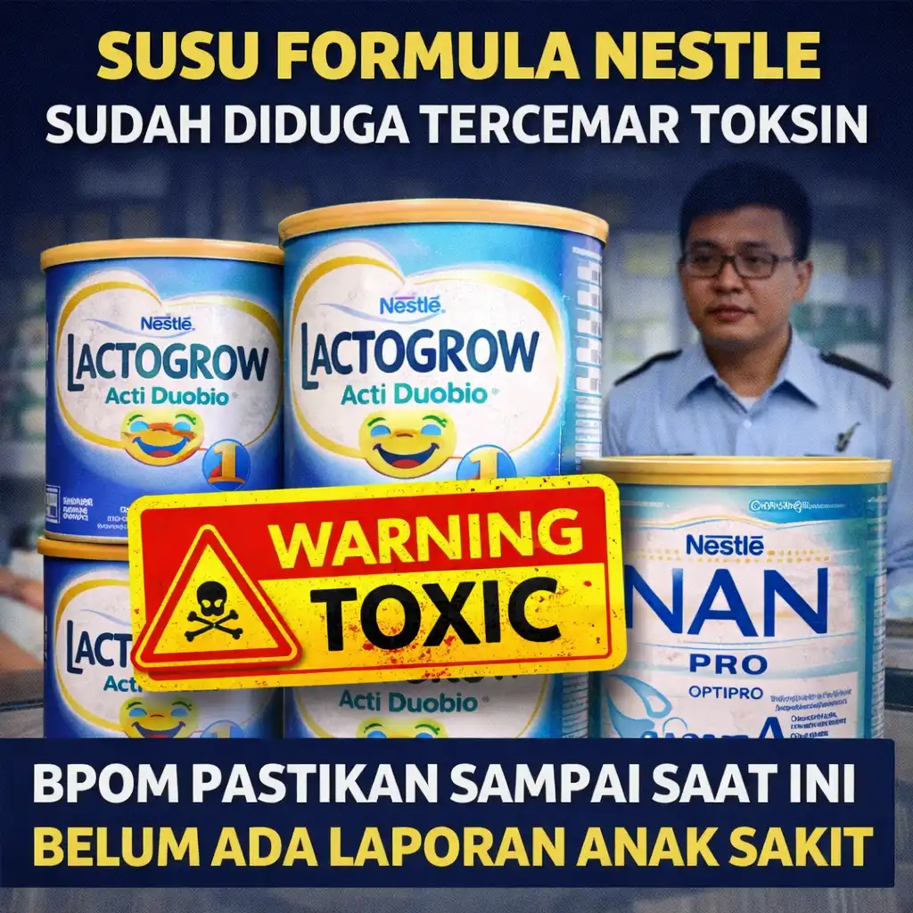 Read more about the article Susu Formula Nestle Sudah Diduga Tercemar Toksin, BPOM Pastikan Sampai Saat Ini Belum Ada Laporan Anak Sakit