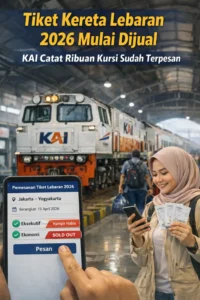 Read more about the article Tiket Kereta Lebaran 2026 Mulai Dijual, KAI Catat Ribuan Kursi Sudah Terpesan