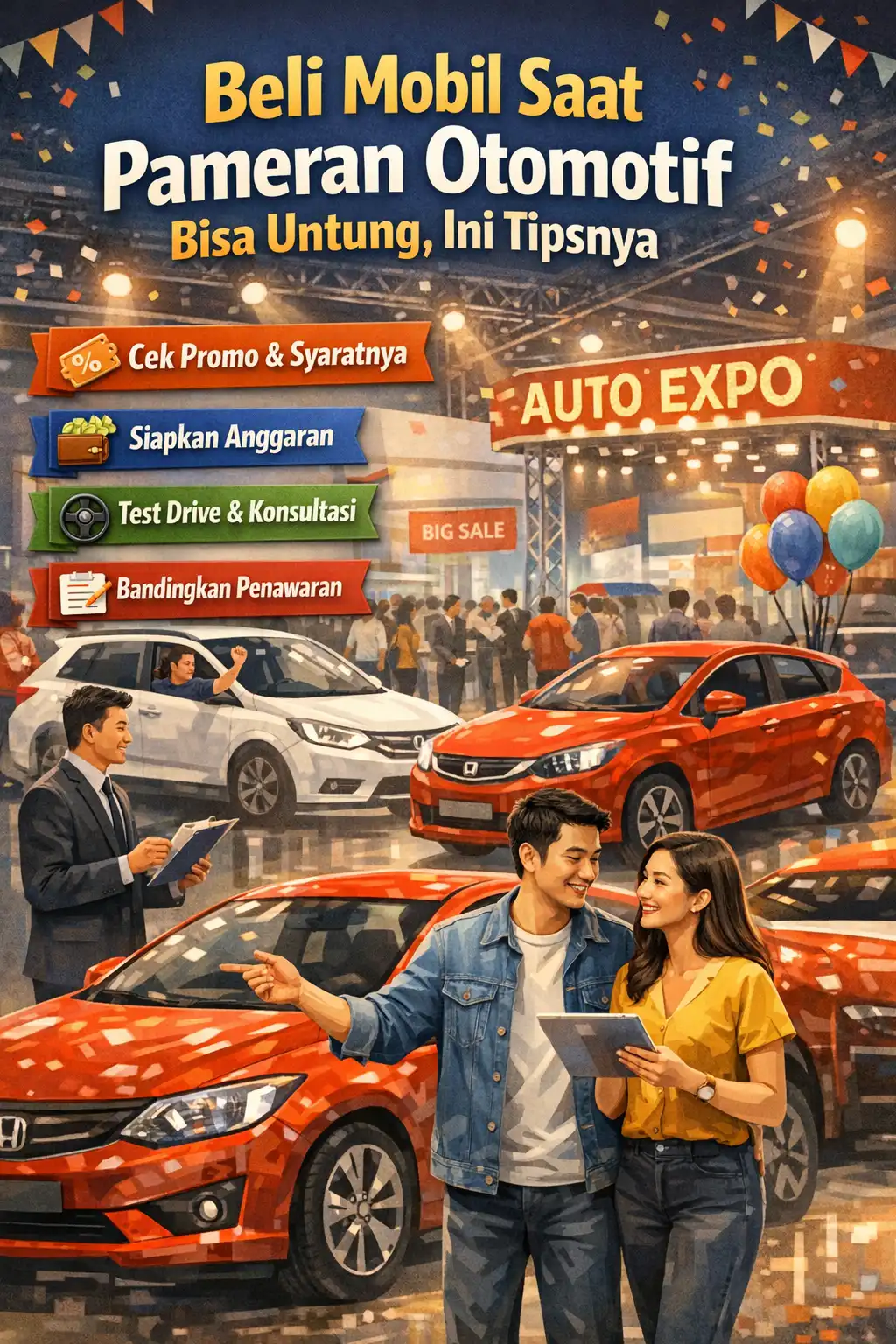 Read more about the article Beli Mobil Saat Pameran Otomotif Bisa Untung, Ini Tipsnya